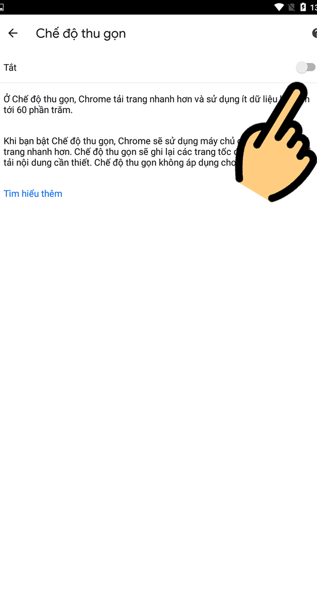 Kéo thanh trượt sang trái Kéo thanh trượt sang trái