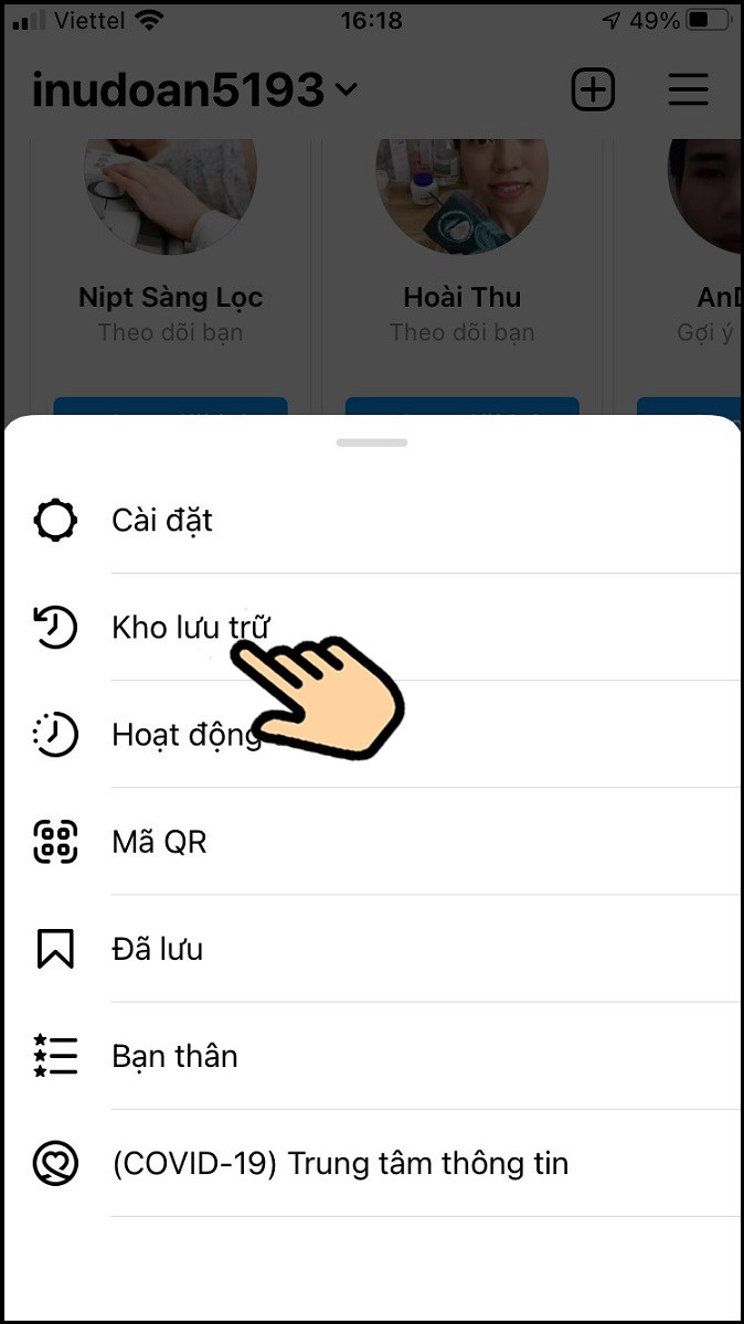 Chọn Kho lưu trữ Chọn Kho lưu trữ
