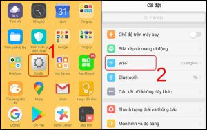 Vào Cài đặt và chọn Wi-Fi