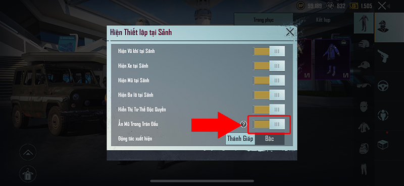 Cách ẩn mũ trong PUBG Mobile