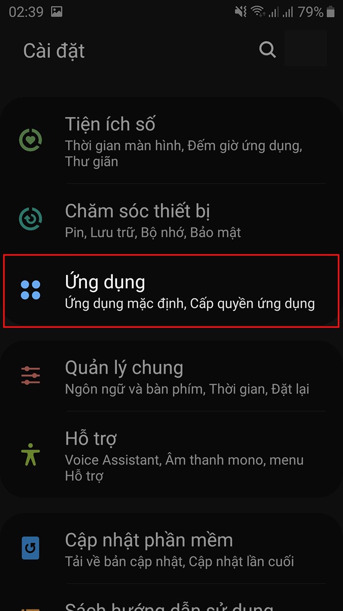 Chọn Ứng dụng Chọn Ứng dụng