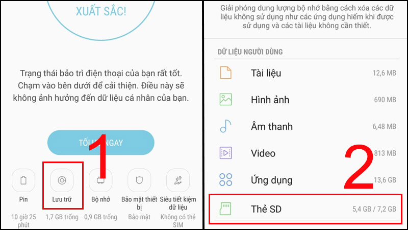 Chọn Thẻ SD