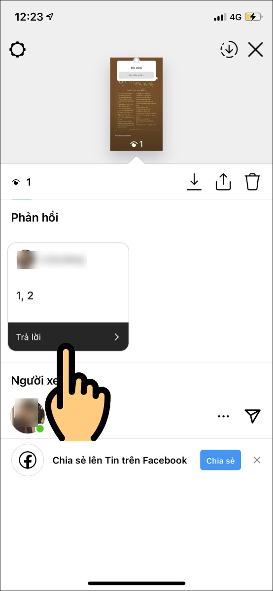 Nhấn Trả lời Nhấn Trả lời