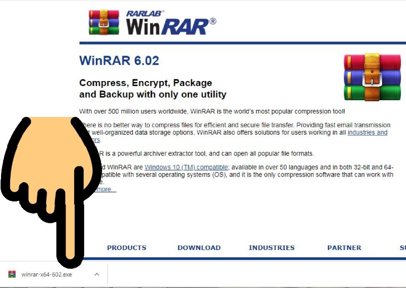 Nhấn đúp chuột vào file winrar-x64-602.exe Nhấn đúp chuột vào file winrar-x64-602.exe