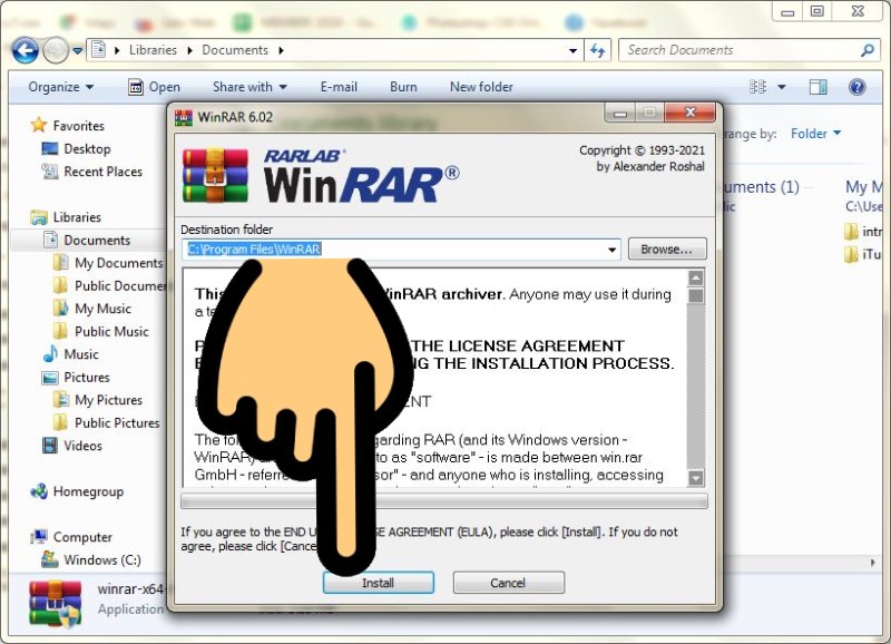 Chọn Browse và nhấn Install Chọn Browse và nhấn Install