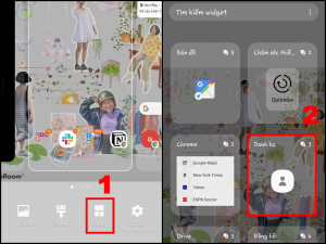 Chọn Widget