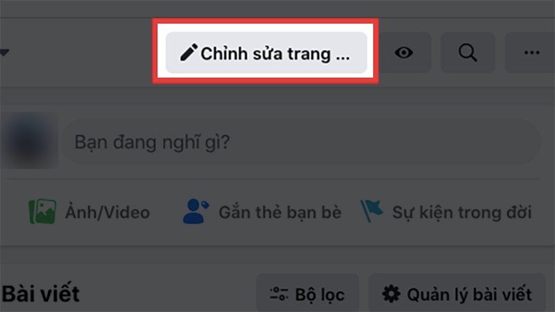 Chọn Chỉnh sửa trang cá nhân Chọn Chỉnh sửa trang cá nhân