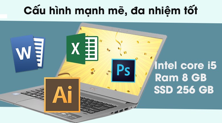 Acer Swift 5 SF514 53T 51EX i5 8265U/8GB/256GB/Touch/Win10 (NX.H7KSV.001) Acer Swift 5 SF514 53T 51EX i5 8265U/8GB/256GB/Touch/Win10 (NX.H7KSV.001)