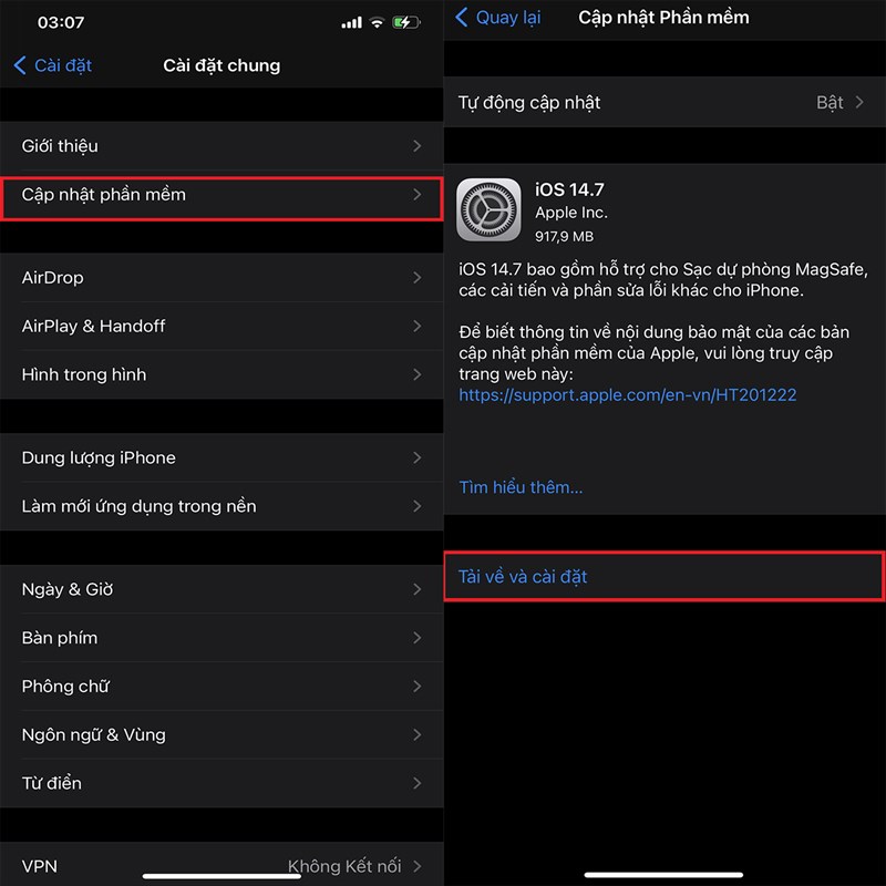 Cách cập nhật iOS 14.7 chính thức Cách cập nhật iOS 14.7 chính thức