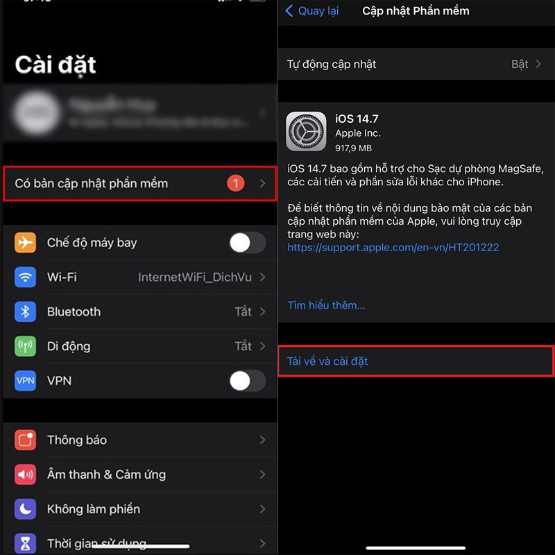 Cách cập nhật iOS 14.7 chính thức Cách cập nhật iOS 14.7 chính thức