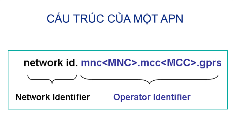 Cấu trúc chung của một APN