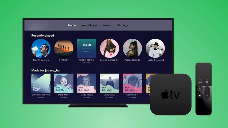 Nghe nhạc trực tuyến với Apple TV 4K