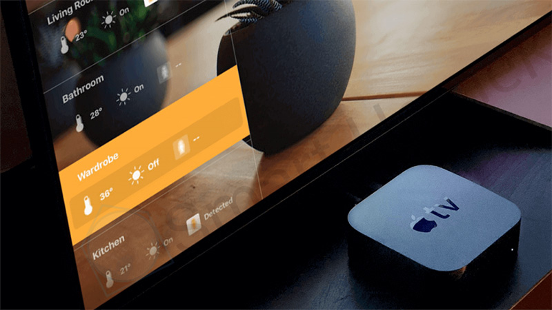 Apple TV có thể  điều khiển được các thiết bị HomeKit