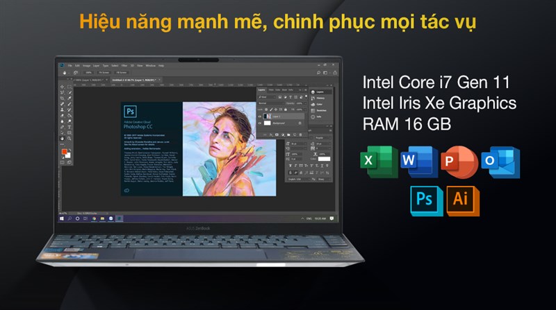 Asus ZenBook UX425EA i7 1165G7/16GB/512GB/Cáp/Túi/Win10 (KI439T) Asus ZenBook UX425EA i7 1165G7/16GB/512GB/Cáp/Túi/Win10 (KI439T)