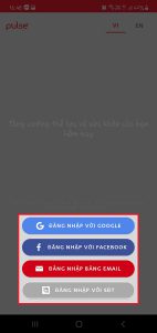 chọn hình thức đăng nhập