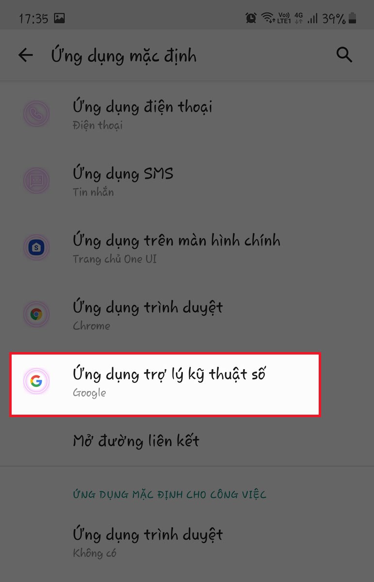 chọn Ứng dụng trợ lý kỹ thuật số chọn Ứng dụng trợ lý kỹ thuật số