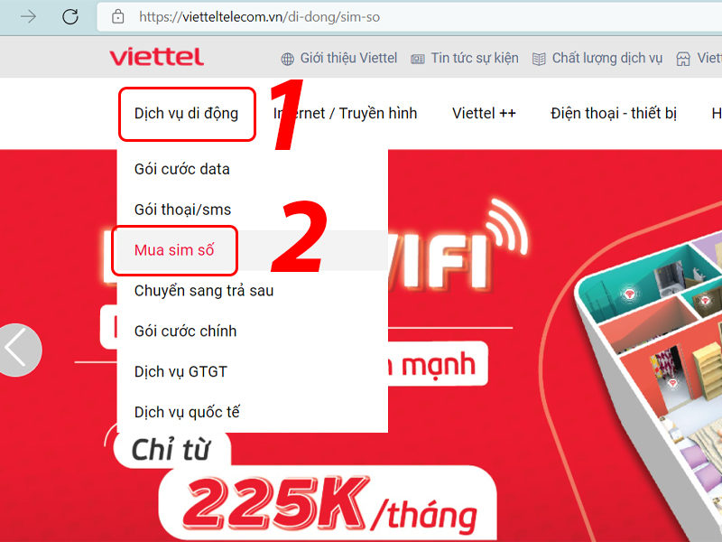 Chọn Mua sim số