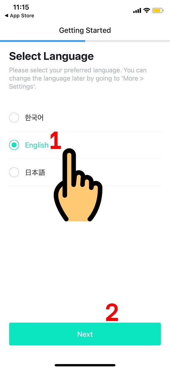Chọn ngôn ngữ English Chọn ngôn ngữ English
