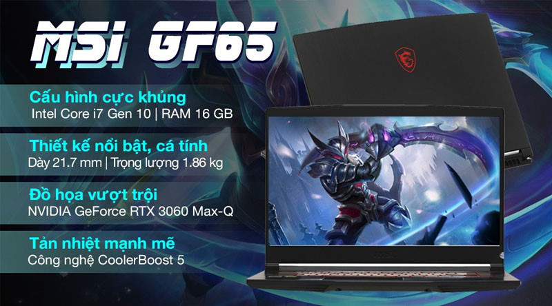 Laptop MSI GF65 10UE
