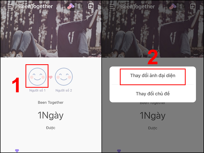 Chọn Thay đổi ảnh đại diện