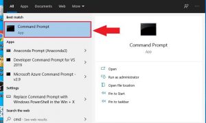 Mở cửa sổ commanf prompt