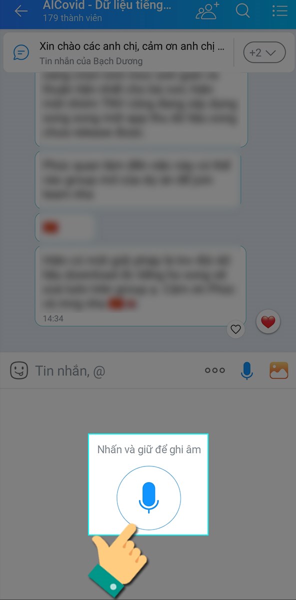 Nhấn vào và thu âm Nhấn vào và thu âm
