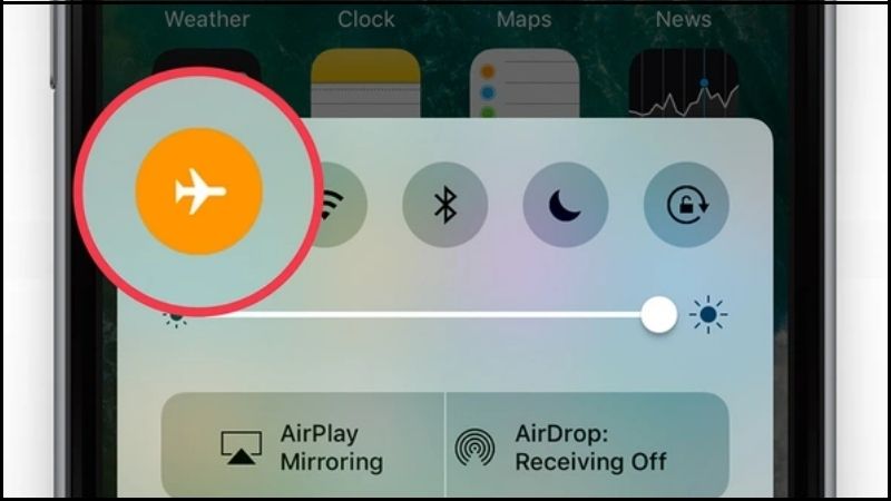 Bật chế độ máy bay trên iPhone