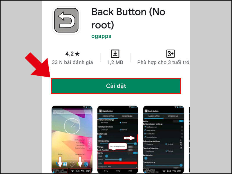 Tải ứng dụng Back Button (No root) trên CH Play
