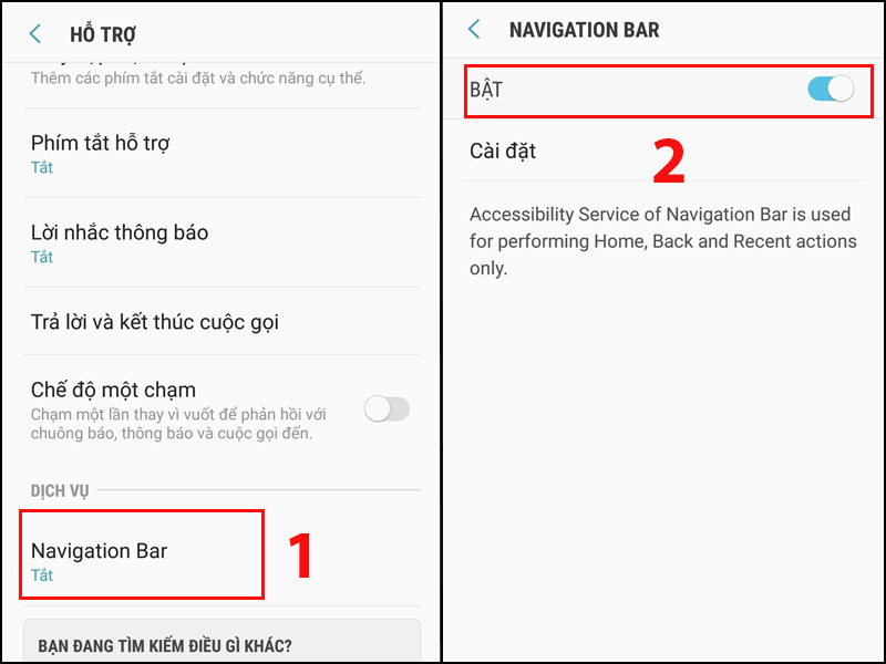 Bật ứng dụng