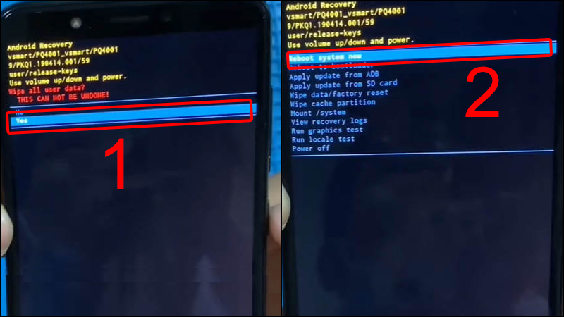 Reboot system
