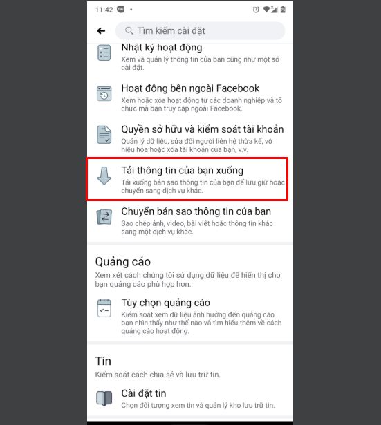 Cách khôi phục tin nhắn, cách xem tin nhắn đã xóa trên facebook Messenger 6