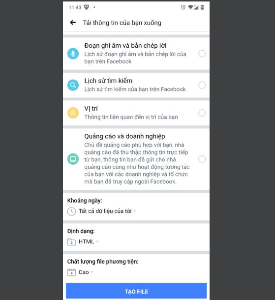 Cách khôi phục tin nhắn, cách xem tin nhắn đã xóa trên facebook Messenger 7