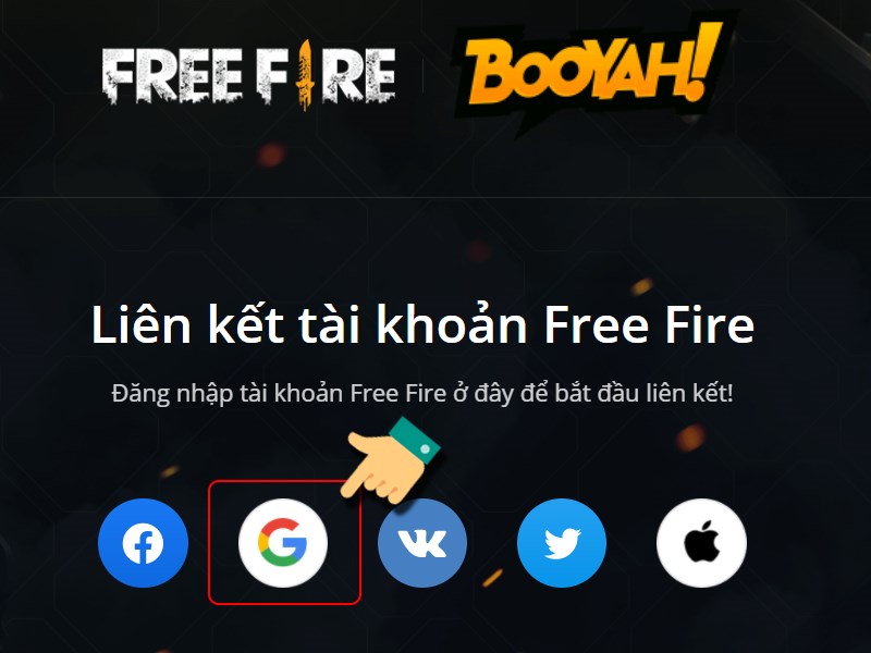 Đăng nhập tài khoản Free Fire của bạn Đăng nhập tài khoản Free Fire của bạn