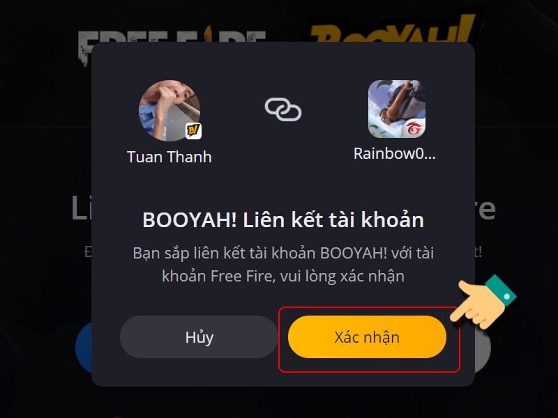 Nhấn Xác nhận Nhấn Xác nhận