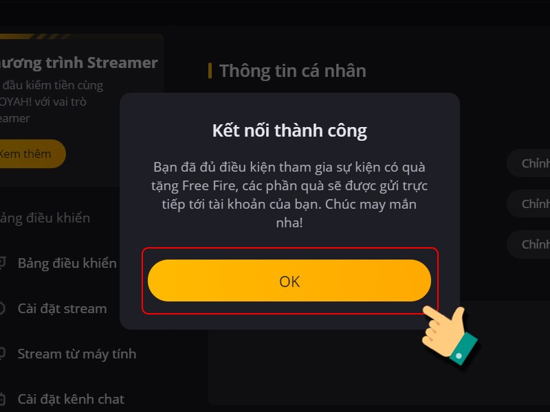 Nhấn OK Nhấn OK