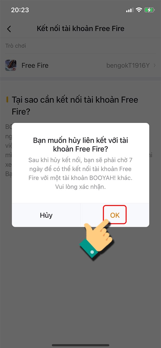 Nhấn OK để hủy Nhấn OK để hủy
