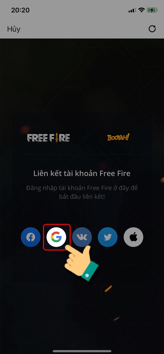 Đăng nhập tài khoản Free Fire của bạn Đăng nhập tài khoản Free Fire của bạn