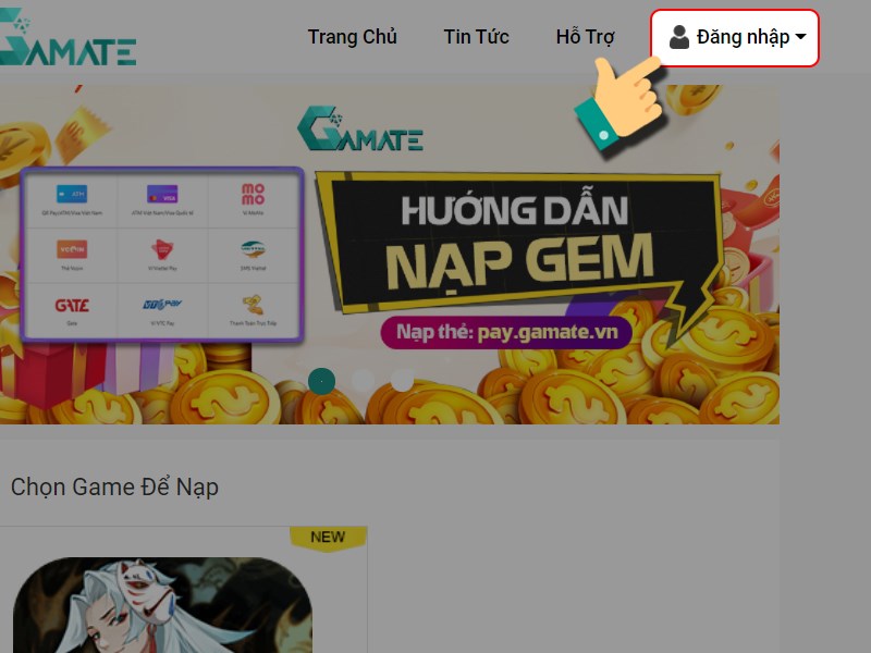 Chọn Đăng nhập Chọn Đăng nhập