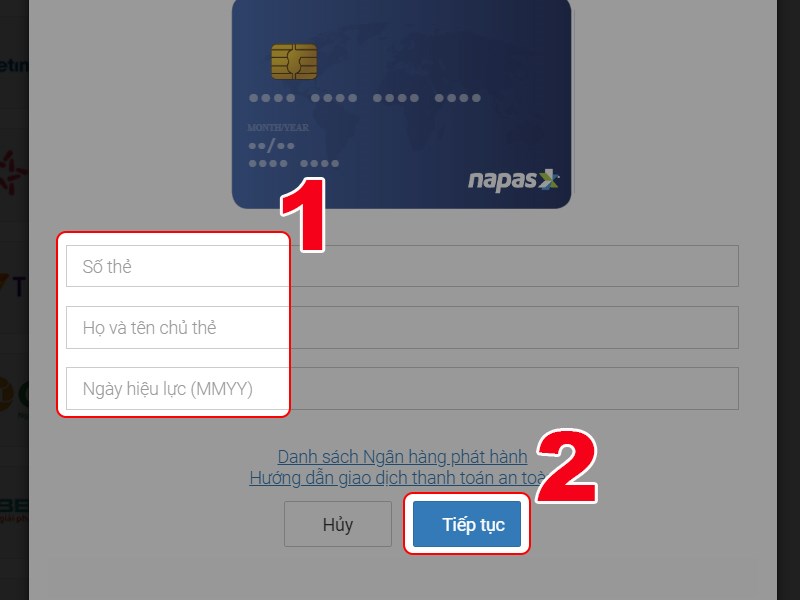 Nhập thông tin để thanh toán Nhập thông tin để thanh toán