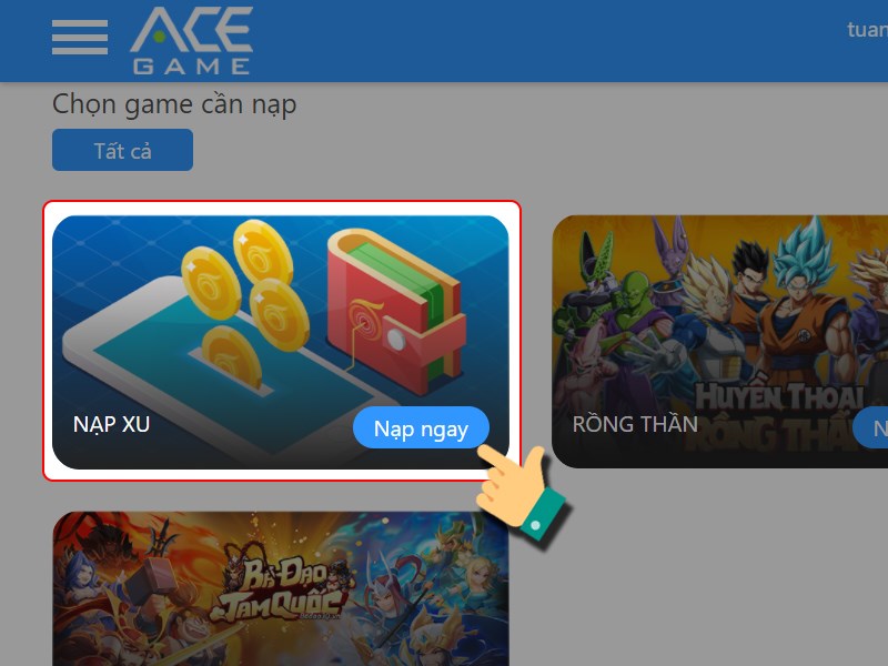 Chọn Nạp Xu Chọn Nạp Xu