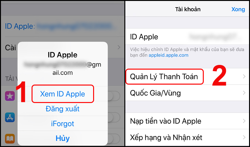 Thiết lập quản lý thanh toán cho ID Apple