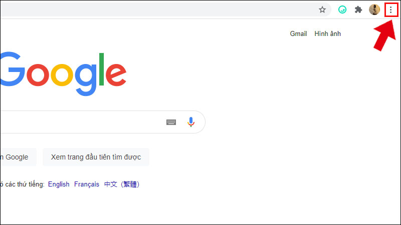 Click vào dấu ba chấm