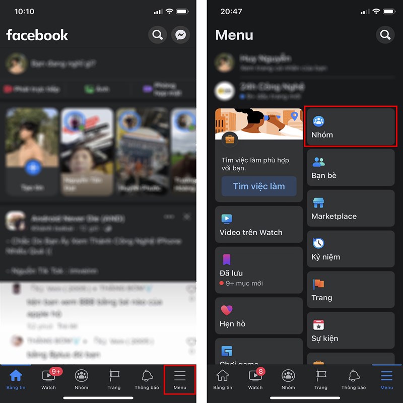 Cách rời nhóm trên Facebook iPhone-1 Cách rời nhóm trên Facebook iPhone-1