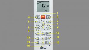 Điều khiển điều hòa LG V13END