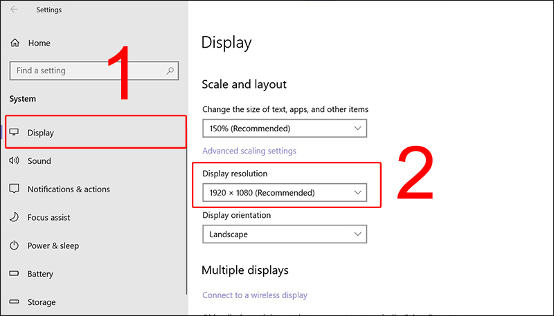 Display resolution