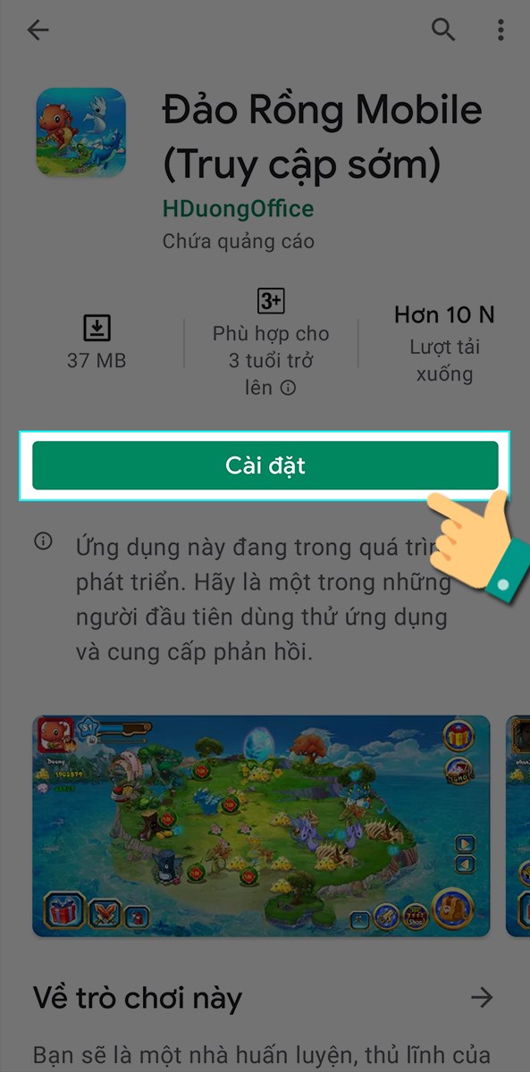 Nhấn cài đặt Nhấn cài đặt