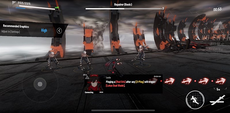 Giao diện game PGR trên iOS Giao diện game PGR trên iOS