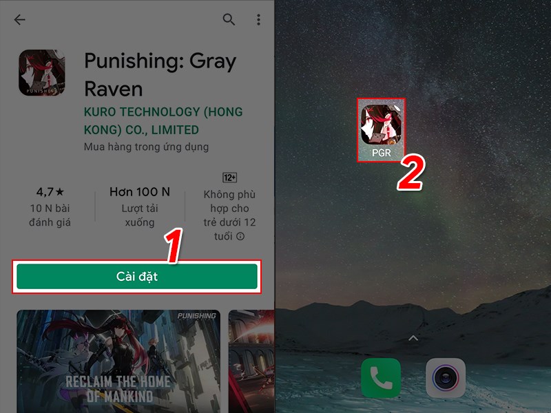 Cài đặt và mở game Cài đặt và mở game