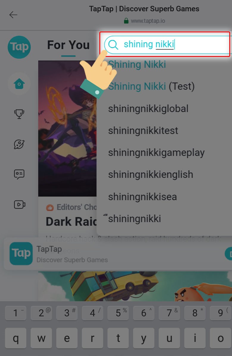 Tại Biểu tượng tìm kiếm bạn nhập từ khóa Shining Nikki Tại Biểu tượng tìm kiếm bạn nhập từ khóa Shining Nikki