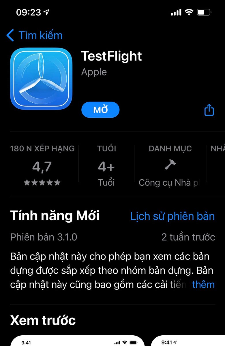 Tải TestFlight về máy Tải TestFlight về máy
